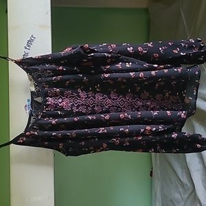 Rewind, size Large, cut out shoulder, tank/3/4 sleeve